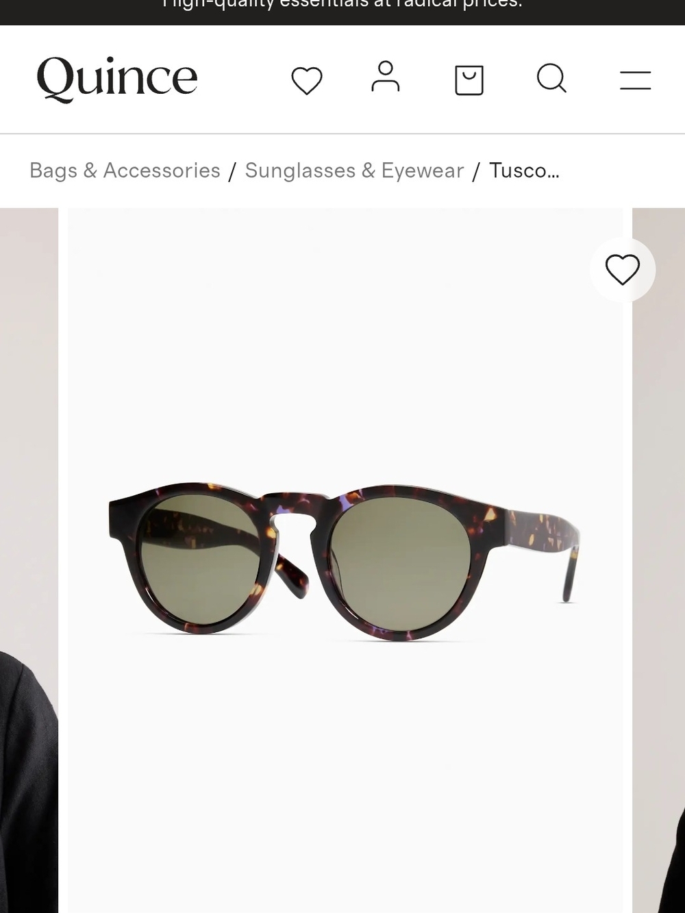 Quince Amethyst Tortoiseshell Sunglasses
